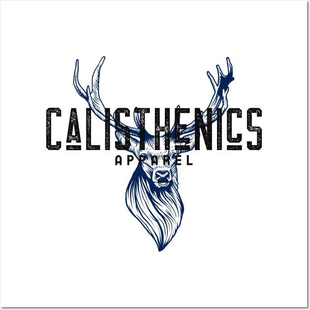 CALISTHENICS - Blue Deer Design Wall Art by Thom ^_^